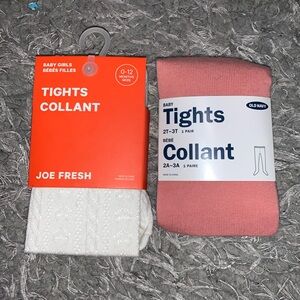 NWT! Tights for baby girls.